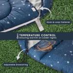 Wake In Cloud - Kids Sleeping Bag for Boys Toddlers, Camping in Warm Cold Weather, Backpacking Lightweight Compact Outdoor Liner for 3 Seasons Summer Spring Fall, Space Galaxy Navy