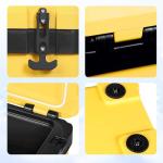 YELLOW JACKET 27 Quart Ice Cooler, Portable Ice Chest Hard Cooler Box with Retention Insulation and Heavy Duty Handle for Camping, Picnic, Beach, Drink, Beverage, Fishing,Yellow