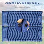 Pretyw Sleeping Pad for Camping - Ultralight Camping Mattress with Pillow, Built-in Foot Pump, Compact Inflatable Portable Mat for Backpacking, Hiking, Car Traveling, Beach, Tent