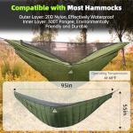 CROSSHIP Hammock Underquilt for Camping - Full Length Orange Lightweight Warm Quilt for 3-4 Seasons (41-68°F) - Soft & Durable for Hiking, Backpacking, Beach, Travel - Holds Up to 500lbs