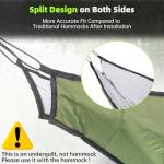 CROSSHIP Hammock Underquilt for Camping - Full Length Orange Lightweight Warm Quilt for 3-4 Seasons (41-68°F) - Soft & Durable for Hiking, Backpacking, Beach, Travel - Holds Up to 500lbs