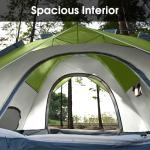 MOON LENCE Instant Pop Up Tent for 3-4 Person - Automatic Portable, Windproof for Camping, Hiking，Mountaineering, Green