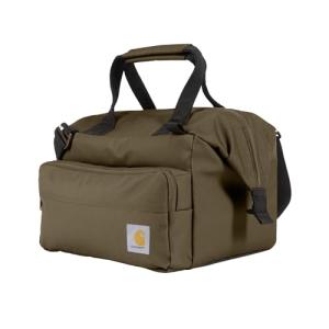 Carhartt Thick Foam Fully Insulated Cold Front Coolers, Premium Ice Retention, Durable Water Resistant Material W/Front Zippered Pocket, Lunch Cooler, Tarmac