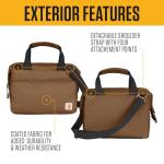 Carhartt Thick Foam Fully Insulated Cold Front Coolers, Premium Ice Retention, Durable Water Resistant Material W/Front Zippered Pocket, Lunch Cooler, Tarmac