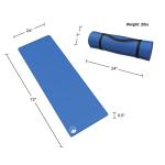 Set of 2 Foam Sleeping Mats for Camping – 0.5-Inch Waterproof Sleep Pad Set with Carry Straps for Cots, Tents, or Sleepovers by Wakeman (Blue)