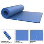 Set of 2 Foam Sleeping Mats for Camping – 0.5-Inch Waterproof Sleep Pad Set with Carry Straps for Cots, Tents, or Sleepovers by Wakeman (Blue)