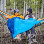 Grand Trunk 360 ThermaQuilt 3-in-1 Hammock Underquilt, Blanket and Sleeping Bag (Blue/Navy Blue)