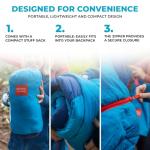 Grand Trunk 360 ThermaQuilt 3-in-1 Hammock Underquilt, Blanket and Sleeping Bag (Blue/Navy Blue)