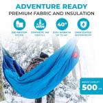 Grand Trunk 360 ThermaQuilt 3-in-1 Hammock Underquilt, Blanket and Sleeping Bag (Blue/Navy Blue)