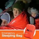 Sierra Madre Emergency Sleeping Bag – Ultralight, Waterproof Mylar Thermal Bivy Sack Tent for Hiking, Bug-Out Bags, Survival Kits – Emergency Survival Space Blanket for Heat Retention 2 Pack