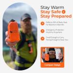 Sierra Madre Emergency Sleeping Bag – Ultralight, Waterproof Mylar Thermal Bivy Sack Tent for Hiking, Bug-Out Bags, Survival Kits – Emergency Survival Space Blanket for Heat Retention 2 Pack