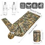 ARVAGGCY Wearable Sleeping Bag Adult,Autumn and Winter Hunting Clothes,Applicable Temperature 25℉-50℉,Suitable for Camping, Hunting, ice Fishing, Hiking and Other Outdoor use (Camouflage)