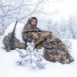 ARVAGGCY Wearable Sleeping Bag Adult,Autumn and Winter Hunting Clothes,Applicable Temperature 25℉-50℉,Suitable for Camping, Hunting, ice Fishing, Hiking and Other Outdoor use (Camouflage)