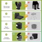 Portable Toilet Kit for Adults, Camping Toilet with Pop-Up Privacy Tent and Poo Gel Toilet Bags, Washable Portable Outdoor Showers Changing Rooms