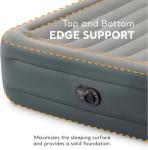 Intex Dura-Beam Series Essential Rest Airbed with Internal Electric Pump, Bed Height 18", Queen (2020 Model)