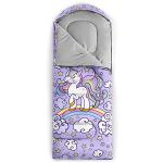 Axolotl Unicorn Sleeping Bag for Kids Girls Boys–Lightweight Warm Cold Weather Sleeping Bags,Waterproof Portable Sleeping Bag with Compression Sack for Camping Backpacking Outdoor Indoor