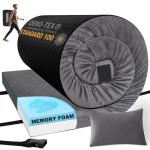 Aodisman 3 Inch Thick Memory Foam Sleeping Pad Camping Mattress,Portable Roll up Mattress-Car/Tent/Cot/Floor,Comfortable Sleeping Mats for Guests Adult Sleepover