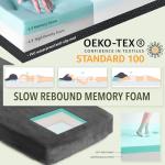 Aodisman 3 Inch Thick Memory Foam Sleeping Pad Camping Mattress,Portable Roll up Mattress-Car/Tent/Cot/Floor,Comfortable Sleeping Mats for Guests Adult Sleepover