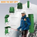 Elevon Camping Chair, Oversized Folding Chair with Canopy, Portable Outdoor Chair with Arms, Cup Holder and Carry Bag for Camping, Fishing, Beach, and Sports, Jaspe