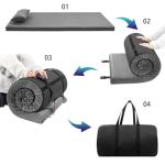 Aodisman 3 Inch Thick Memory Foam Sleeping Pad Camping Mattress,Portable Roll up Mattress-Car/Tent/Cot/Floor,Comfortable Sleeping Mats for Guests Adult Sleepover