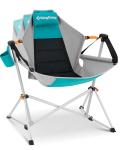 KingCamp Hammock Camping Chair, Swinging Portable Folding Camp Chairs for Adults Max 440lbs Heavy Duty Foldable Oversized Rocker with Aluminum Alloy Frame Cup Holder for Outdoor Beach Patio Sport