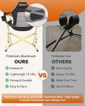 KingCamp Hammock Camping Chair, Swinging Portable Folding Camp Chairs for Adults Max 440lbs Heavy Duty Foldable Oversized Rocker with Aluminum Alloy Frame Cup Holder for Outdoor Beach Patio Sport