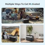 Feelfunn 12 Volt Refrigerator Car Fridge - 61QT(58L) Dual Zone Electric Cooler, Car Refrigerator -4℉~68℉, Portable Refrigerator 12/24V DC 100-240V AC, Portable Freezer for Travel Camping RV Home