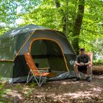 CAMPROS CP Tents for Camping 6 Person Tent Waterproof Windproof Double Layer Family Camping Tent, Easy Setup Dome Tent with Large Mesh Windows & Wider Door for Outdoor Camping & Hiking