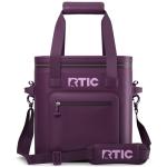 RTIC 20 Can Ultra-Tough Soft Cooler Pro, Leakproof Cooler, Waterproof Zipper, Plum