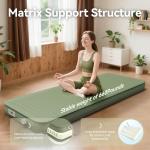 PineHike Camping Sleeping Pad, 4" Ultra-Thick Memory Foam Camping Mat with Built-in Electric Pump, 9.5 R-Value Insulated Self Inflating Air Mattress Sleeping Pads for Car Travel Tent Essentials