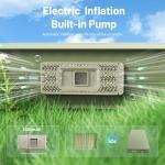 PineHike Camping Sleeping Pad, 4" Ultra-Thick Memory Foam Camping Mat with Built-in Electric Pump, 9.5 R-Value Insulated Self Inflating Air Mattress Sleeping Pads for Car Travel Tent Essentials