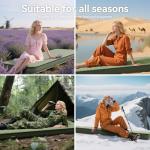 PineHike Camping Sleeping Pad, 4" Ultra-Thick Memory Foam Camping Mat with Built-in Electric Pump, 9.5 R-Value Insulated Self Inflating Air Mattress Sleeping Pads for Car Travel Tent Essentials