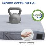 CYMULA Camping Mattress Pad Sleeping Mat, Portable Roll Up Mattress for Adults Camping, Bed Pads for Sleeping, Guest Beding for Sleepover Car Bed with Travel Bag