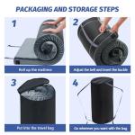 CYMULA Camping Mattress Pad Sleeping Mat, Portable Roll Up Mattress for Adults Camping, Bed Pads for Sleeping, Guest Beding for Sleepover Car Bed with Travel Bag