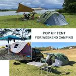 6 Person Easy Pop Up Tents for Camping - AYAMAYA Double Layer Waterproof Instant Tent with Vestibule & Porch, Large Size Family Automatic Setup 4-6 People Hiking (Poles Included)