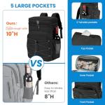 ADDIMOR Expandable Cooler Backpack - 35 Cans Insulated Backpack Cooler for Men & Women, Portable 2 Leak Proof Compartments Coolers Bag for Picnic, Lunch, Hiking, BBQ Camping and Beach