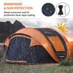 EchoSmile Instant Pop Up Camping Tent, 2/4/6 Person, Easy Setup Tent, Water Resistant Dome, Portable with Carry Bag