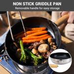 KingCamp Camping Cookware Set, 304 Stainless Steel Campfire Cooking Pots Pan and Kettle with Travel Tote Bag for Camping Outdoor Kitchen Cooking Picnic for 4-6