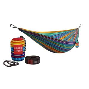 Grand Trunk Double Deluxe Parachute Nylon Hammock - 500lb Capacity Camping Hammock, 10.5x6.5ft, Lightweight & Durable (Cabo)