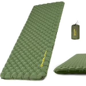 Naturehike 25oz Ultralight Sleeping Pad, Insulated Inflatable Sleeping Pad 4.6R, Lightweight Sleeping Mat for Camping, Hiking, Backpacking, with Air Pump Sack