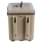 Engel UC30 30qt Leak-Proof, Air Tight, Fishing Drybox Cooler with Built-in Fishing Rod Holders, Also Makes The Perfect Hard Shell Lunchbox for Men and Women in Tan