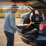 MASTER COOK Portable Charcoal Grill, Foldable Lightweight BBQ Grill with Adjustable Air Vent and 330 sq.in. Cooking Area Outdoor RV, Camping, Patio, Tailgating, Travel