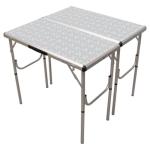 Coleman 4-in-1 Outdoor Folding Table, Lightweight Camping Table with 3 Adjustable Heights & Carry Handle, Great for Patio/Deck, Camping, Tailgating, & More