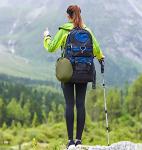 LFL Camping Hammock with Mosquito Net, Hammocks with 13ft Tree Straps Carabiners, Automatic Quick Open Outdoor Portable Hammock, Nylon Parachute Material Outside Hammocks (Orange)