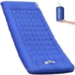 Hualonger Camping Sleeping Pad,5.5" Extra Thick Inflatable Sleeping Pads with Pillow Built-in Foot Pump Sleeping Mat Compact for Camping, Backpacking, Hiking,Traveling Tent