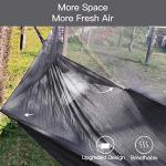 Miztli Camping Hammock with Net and Rain Fly, Portable Lightweight Outdoor Hammock Tree Travel Backpacking Hammock Tent with 20Ft(Total) Tree Straps, Perfect for Camping Hiking Yard Adventure Survival