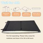 TokSay Foam Camping Mattress - Portable Roll Up Sleeping Pad for Car, Tent, Cot & Floor - Waterproof, Comfortable & Compact with Travel Bag (Cot: 72X24)