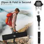 Bolosy 2 Pack Oversized Camping Chairs for Adults Heavy Duty Outdoor Folding Chairs Padded Portable Lawn Chairs XL Camp Chairs with Cup Holder Suproot 500 lbs