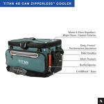 Titan by Arctic Zone 48 Can Zipperless Soft Cooler with HardBody Liner, Jungle Hunt