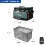 Titan by Arctic Zone 48 Can Zipperless Soft Cooler with HardBody Liner, Jungle Hunt